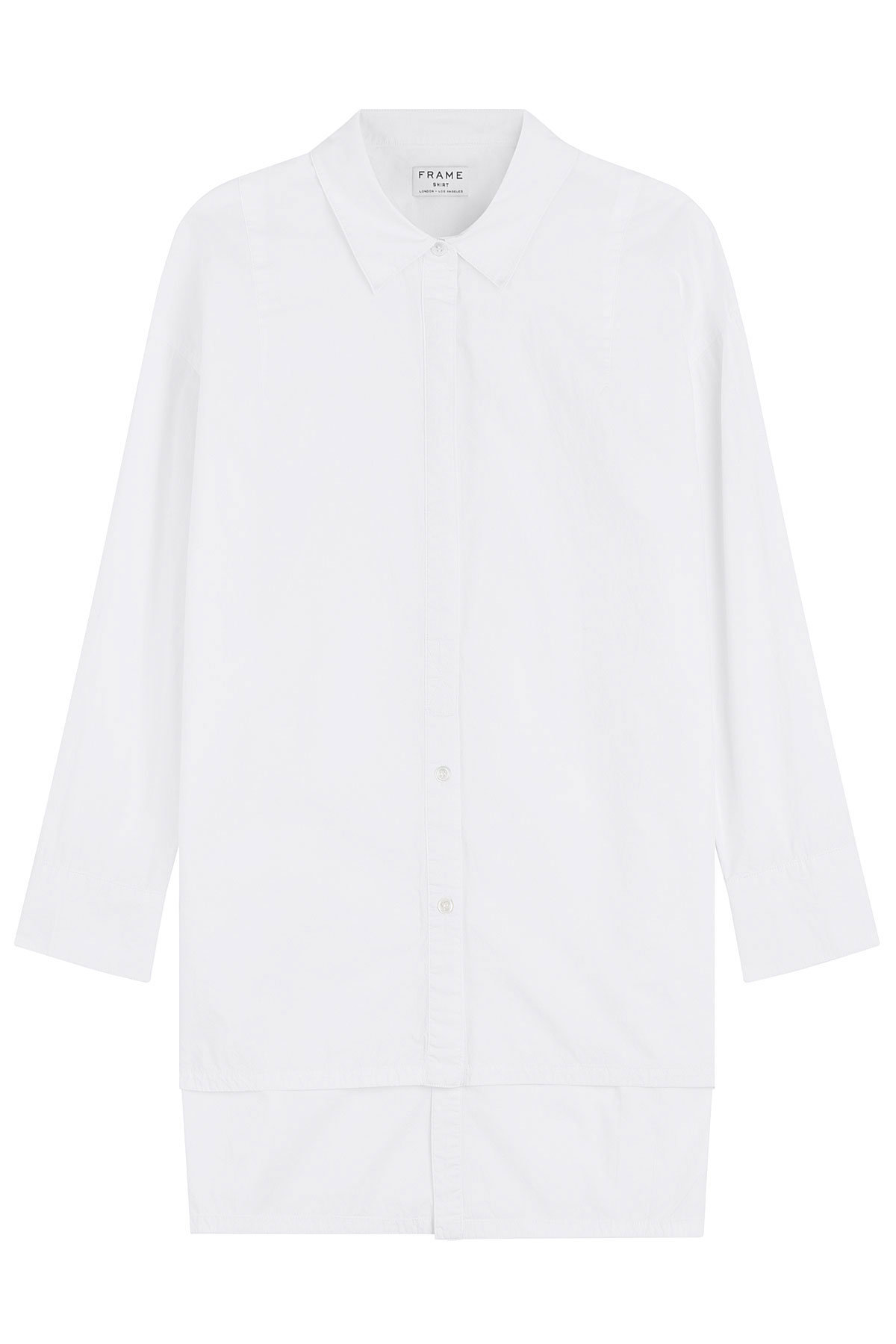 Asymmetric Cotton Blouse by Frame Denim