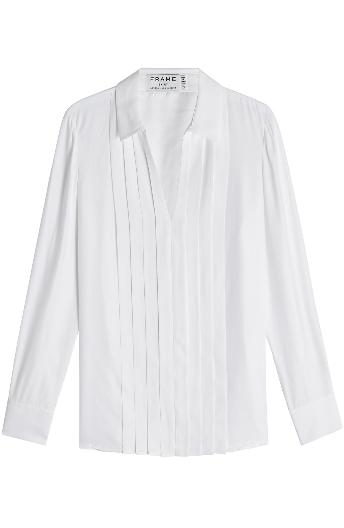 Frame Denim - Pleated Silk Blouse