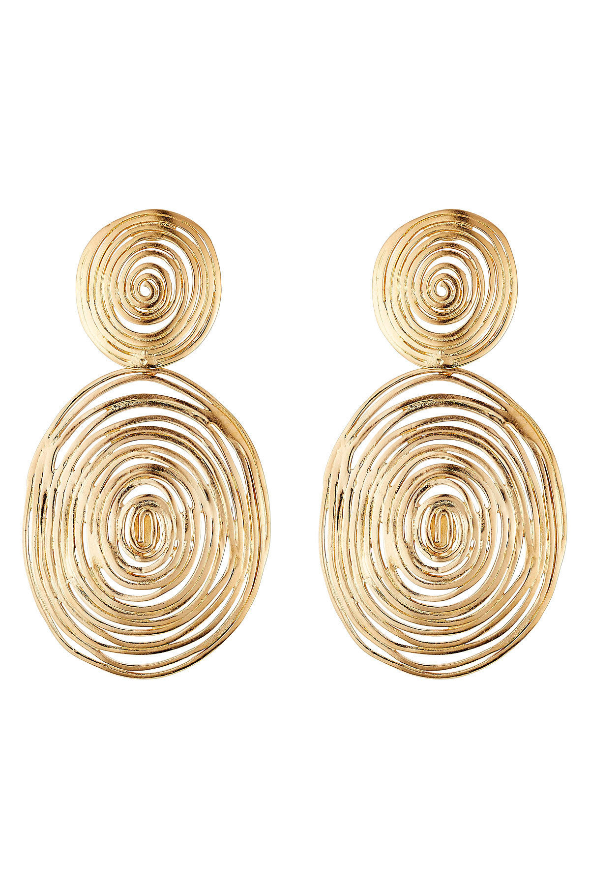Gas Bijoux - 24kt Gold-Plated Wave Large Earrings