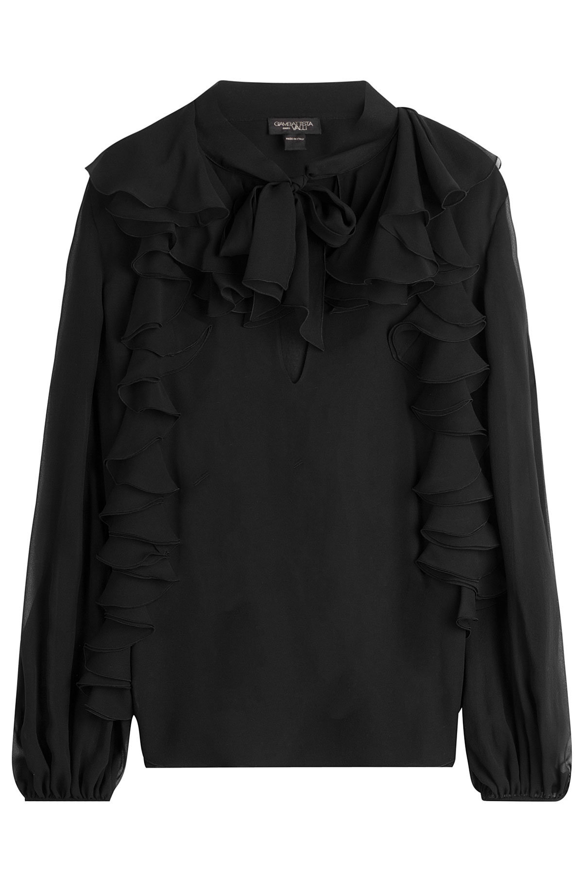 Giambattista Valli - Ruffled Silk Georgette  Blouse