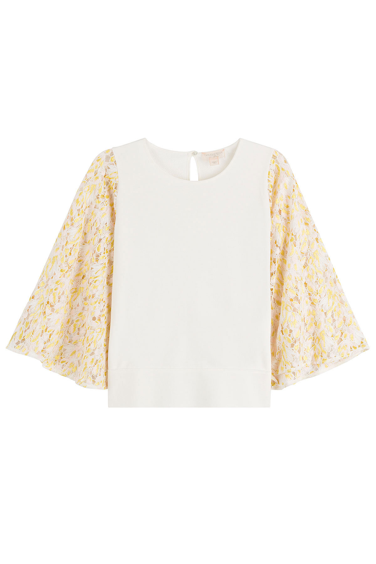 Top with Macrame Sleeves by Giambattista Valli