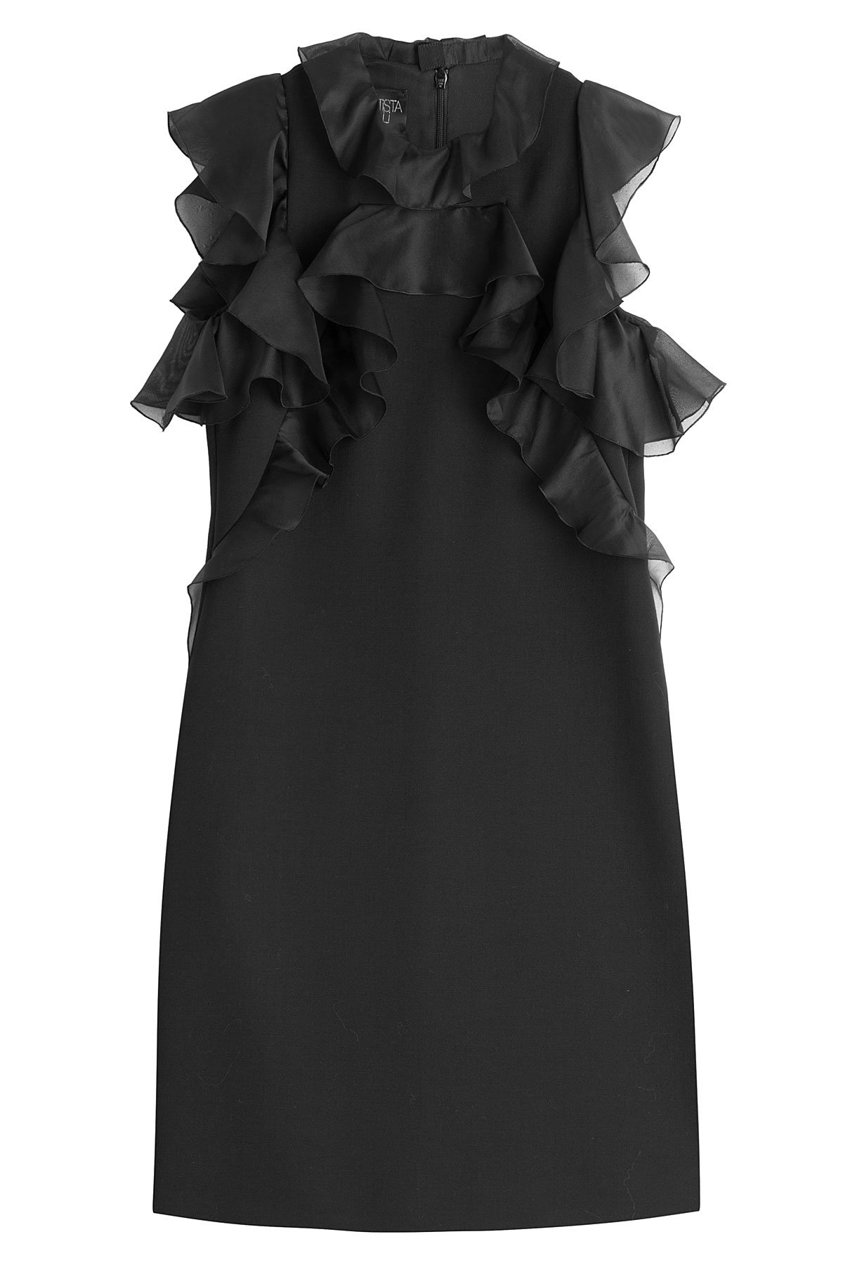 Giambattista Valli - Virgin Wool Dress with Ruffles
