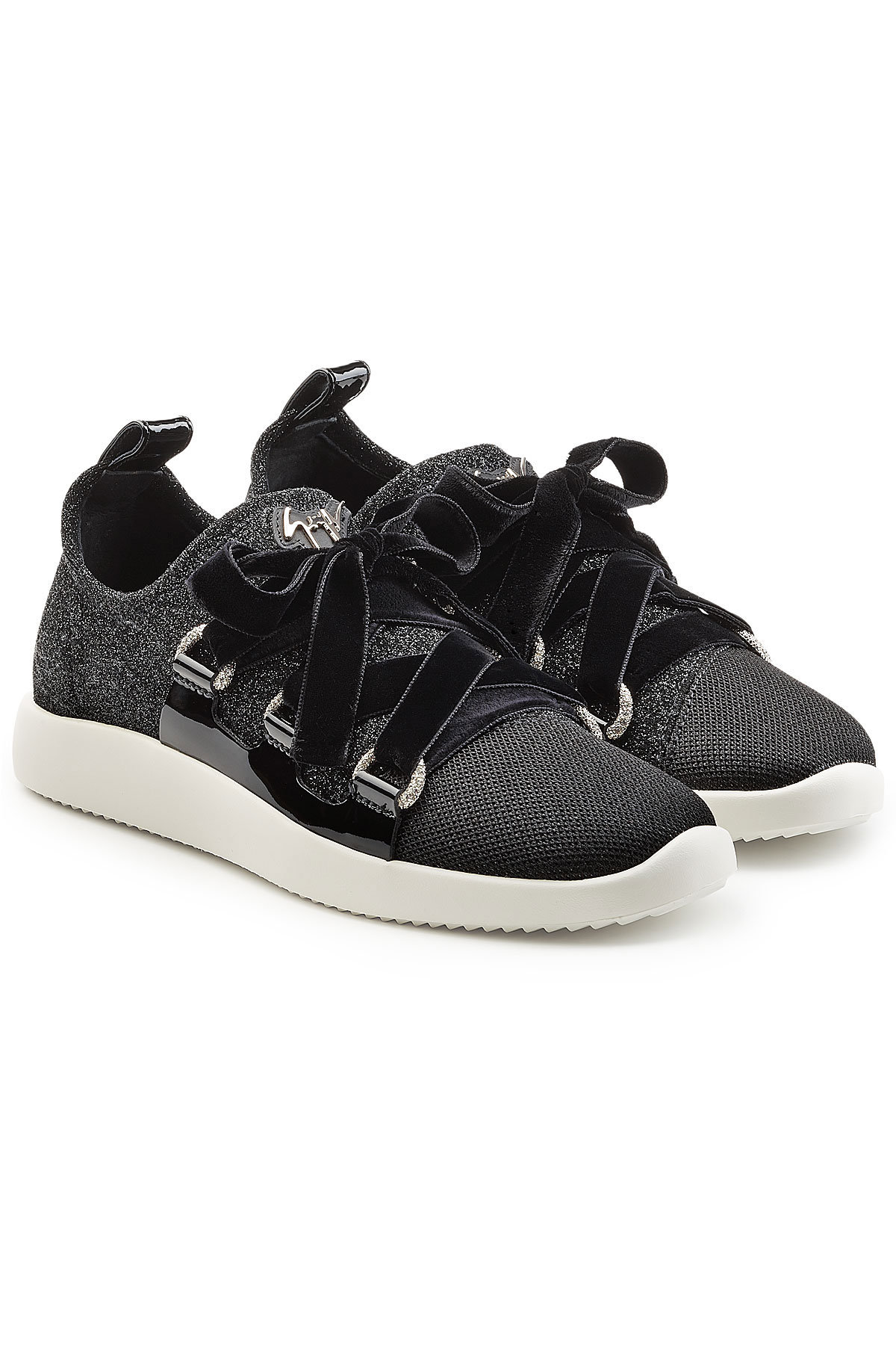 Giuseppe Zanotti - Fabric Sneakers with Velvet Laces