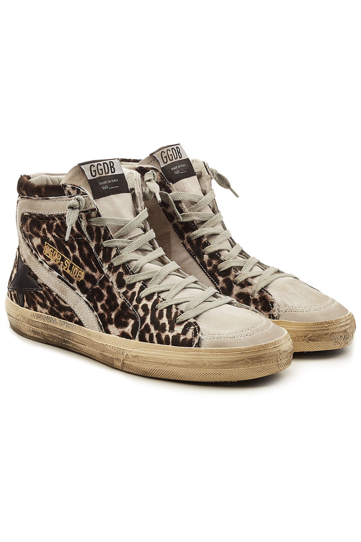 Golden Goose Deluxe Brand - Slide Suede and Metallic Leather Sneakers