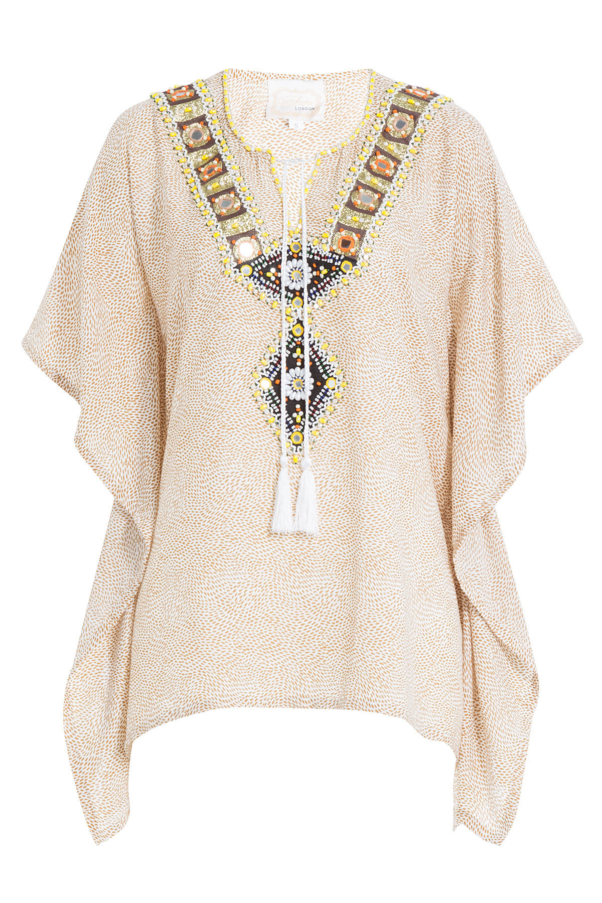 Gooshwa - Embellished Cotton Caftan