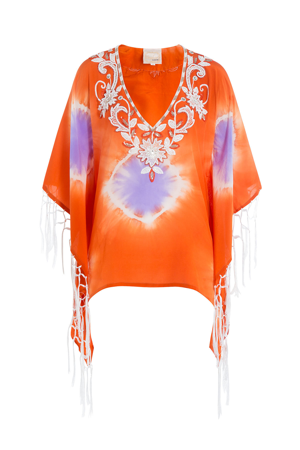 Gooshwa - Embellished Silk Caftan