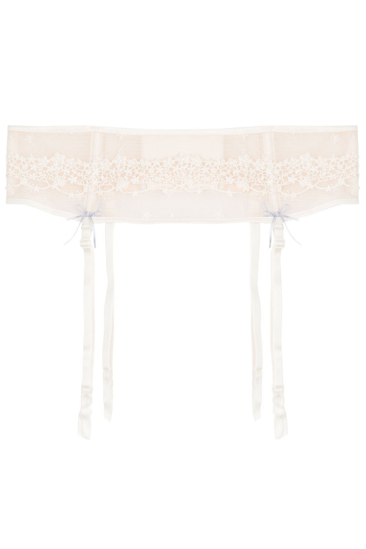 Heidi Klum - Lace and Mesh Suspender Belt