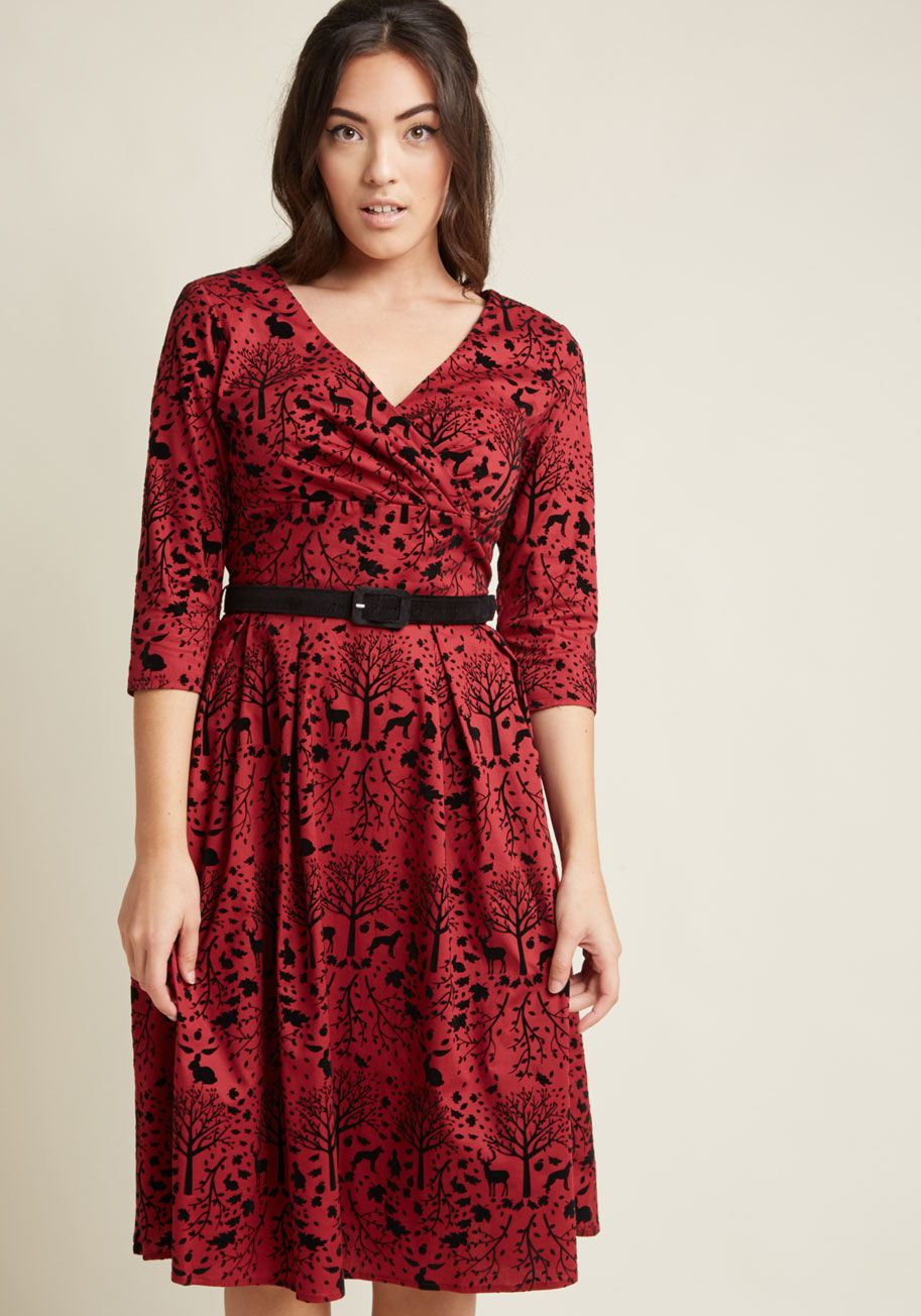 Hell Bunny - Hell Bunny Storybook Shadows Midi Skirt