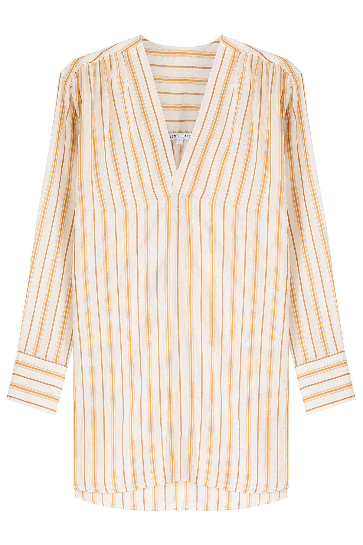 Cotton-Silk Striped Tunic by Helmut Lang