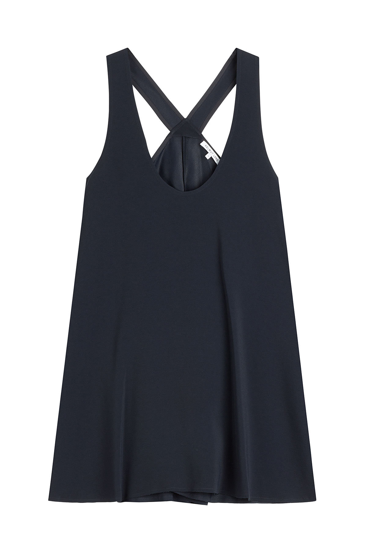 Helmut Lang - Crepe Top with Asymmetric Hem