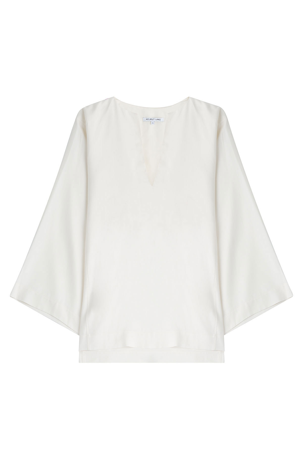 Wide Sleeve Silk Top by Helmut Lang