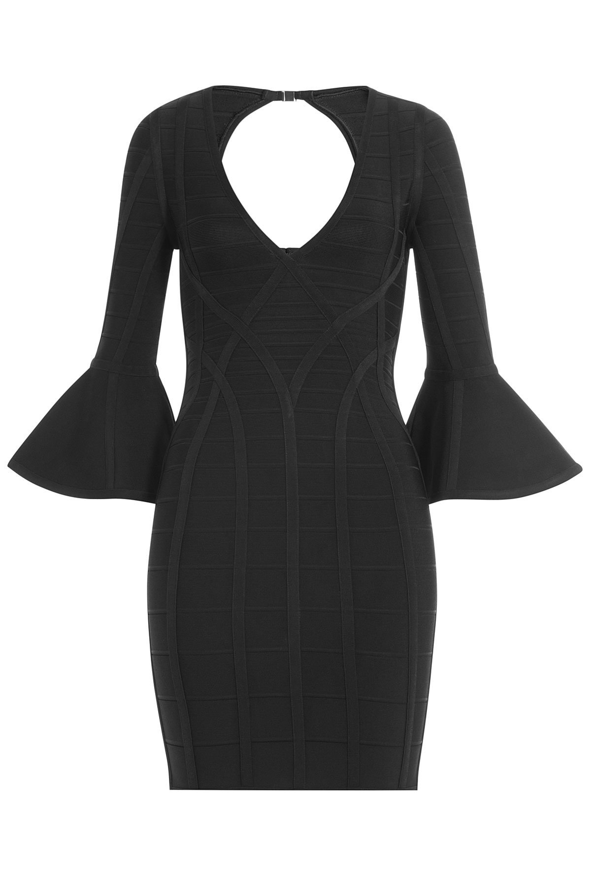 Herve Leger - Bandage Dress with Flared Cuffs