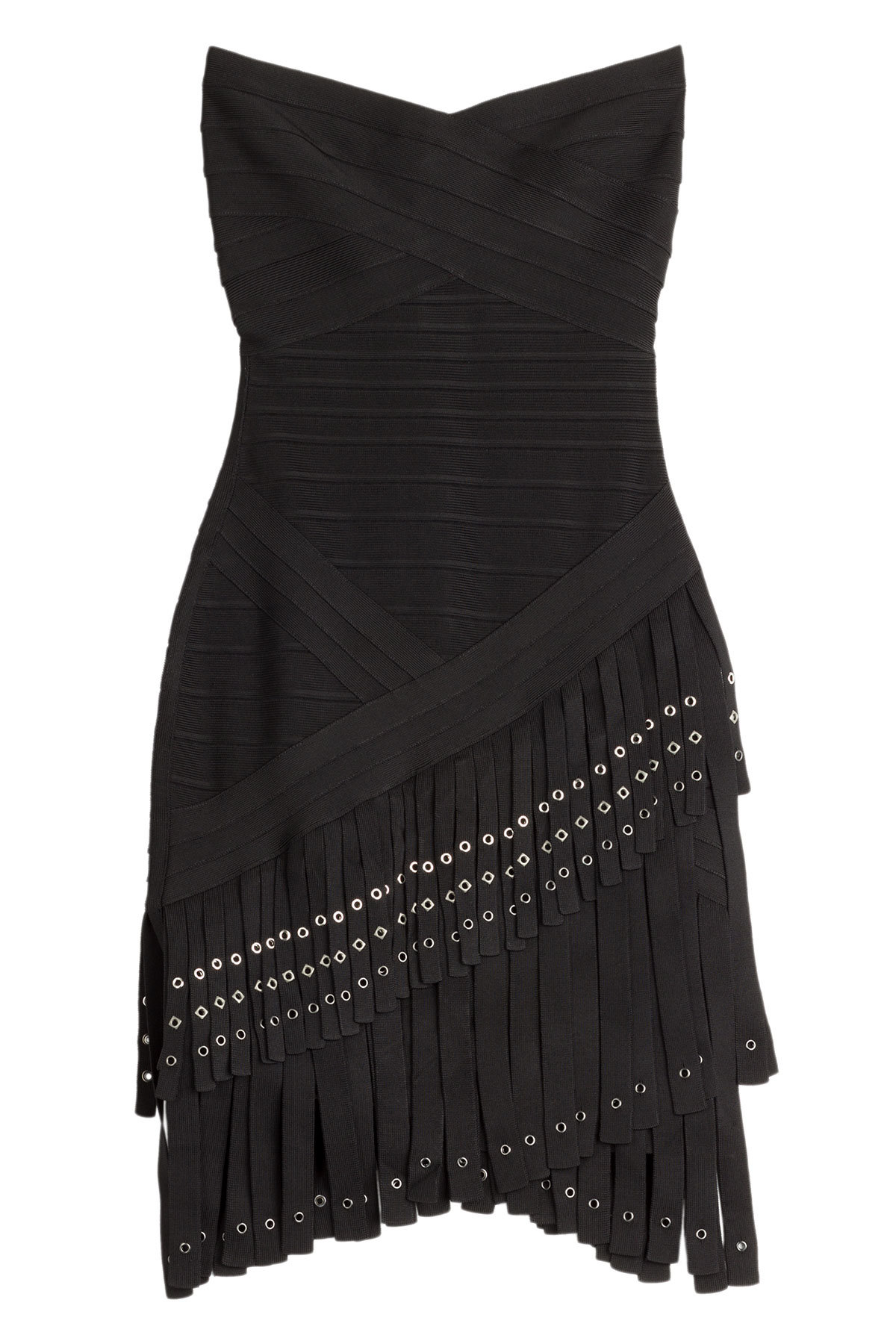 Herve Leger - Fringed Bandage Dress
