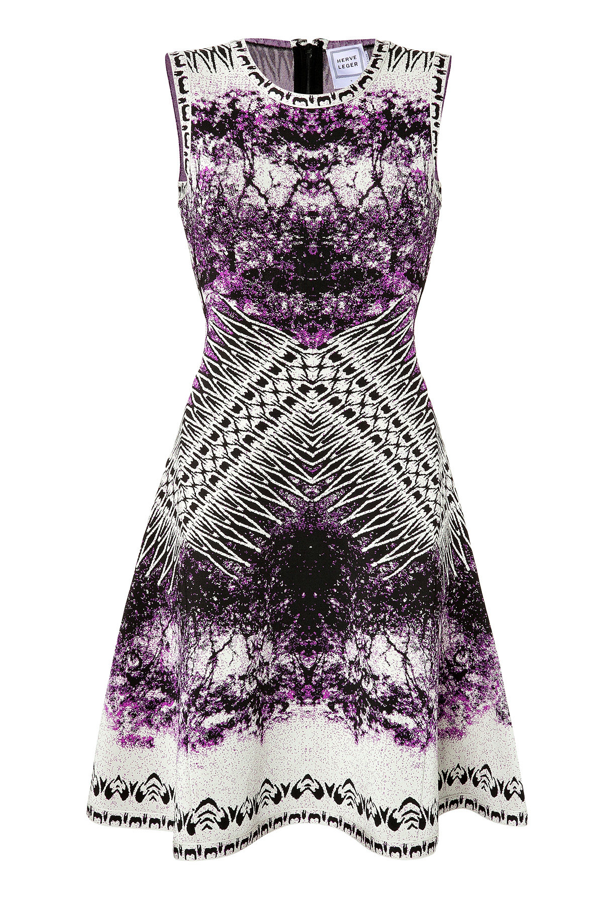 Printed Cocktail Dress by Herve Leger