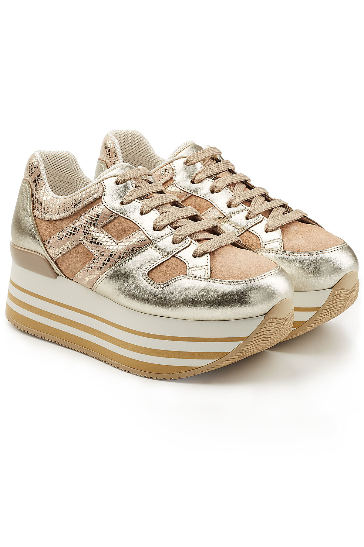 Hogan - Platform Sneakers with Leather
