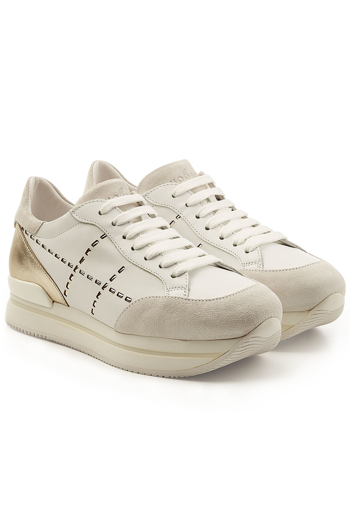 Hogan - Suede and Leather Platform Sneakers