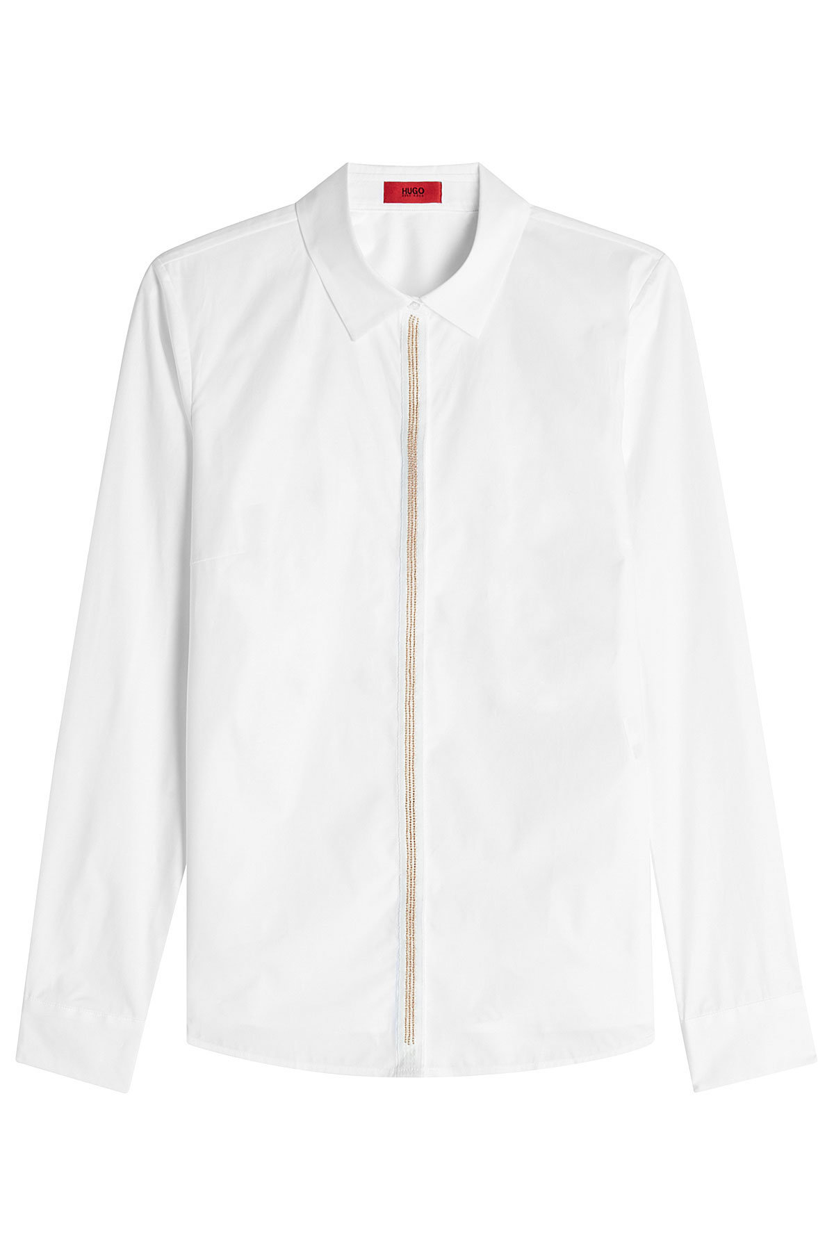 Hugo - Cotton Shirt with Embellishment