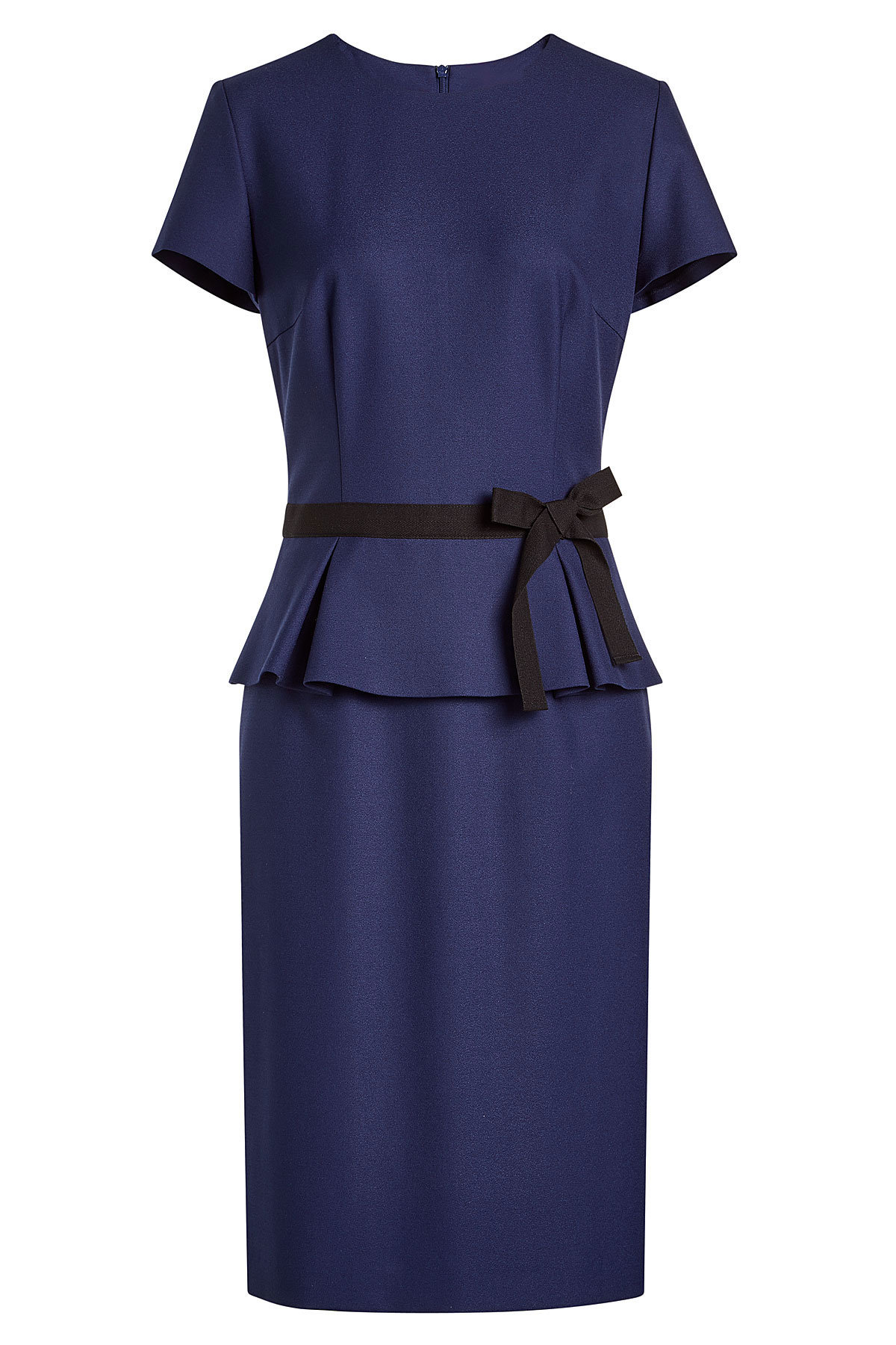 Hugo - Crepe Dress with Peplum