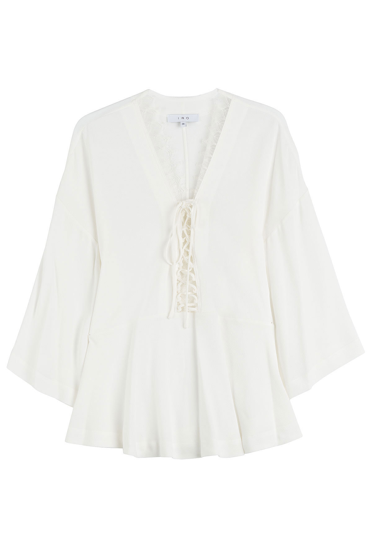 Blouse with Lace-Up Front by Iro
