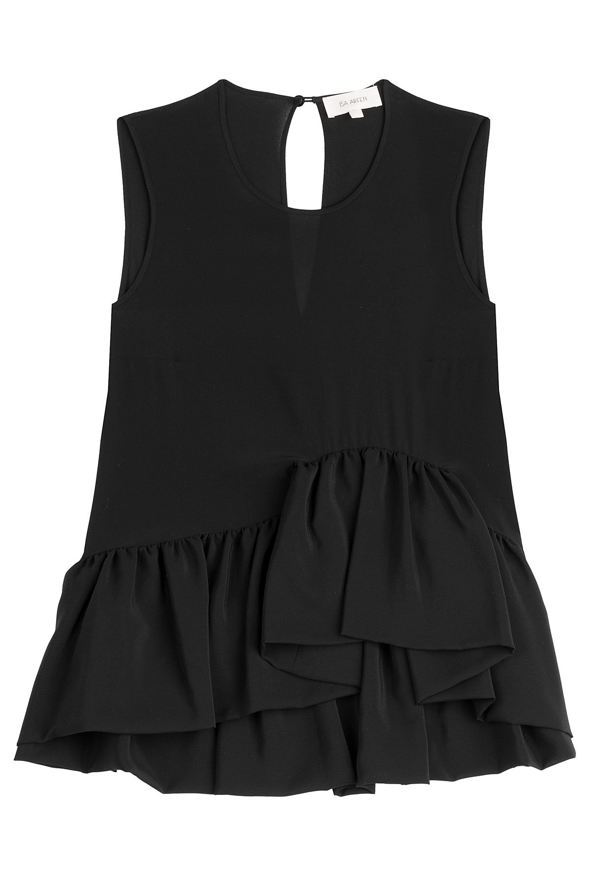 Isa Arfen - Silk Shell with Ruffle Panel