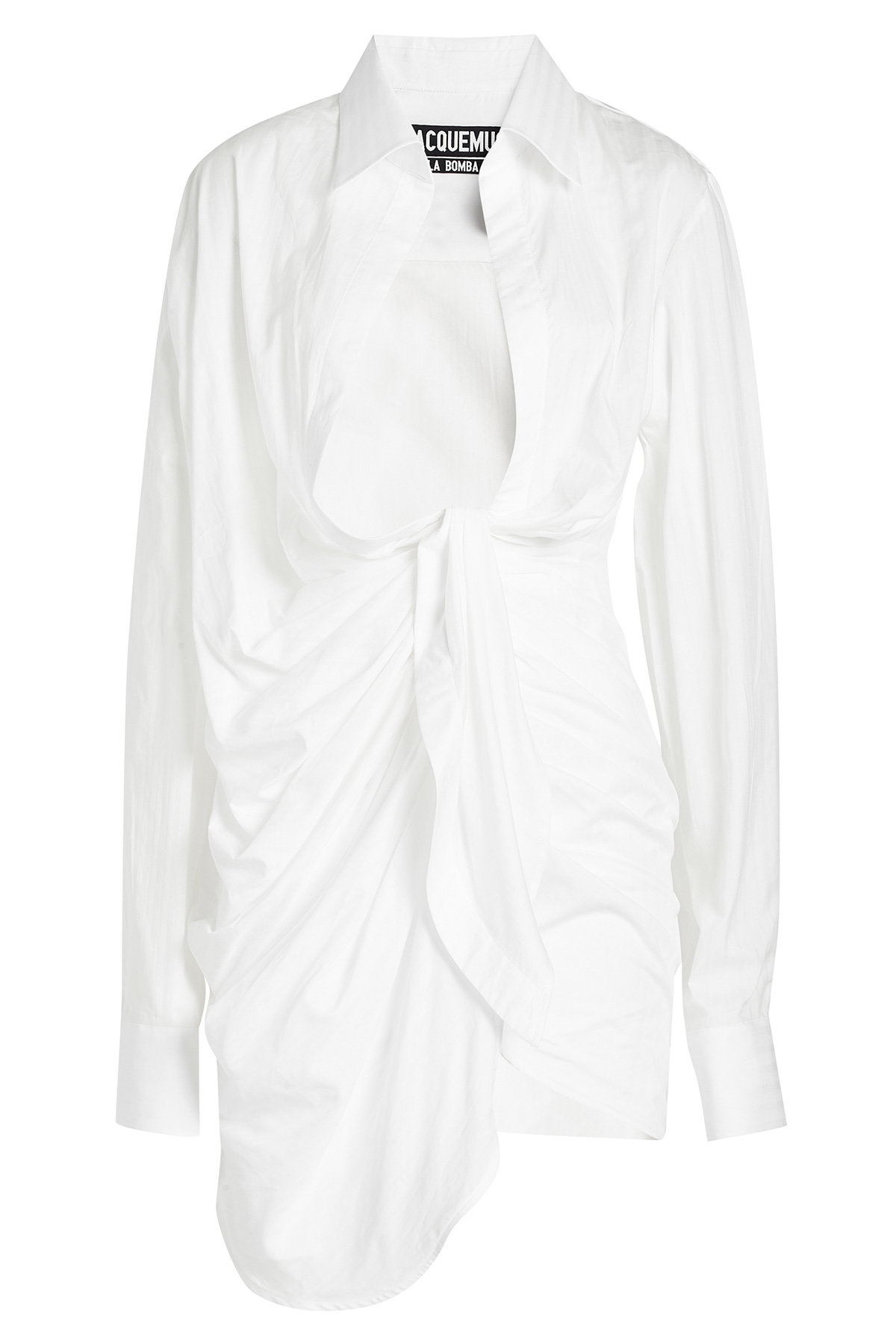 Bahia Knotted Cotton Shirt Dress by Jacquemus