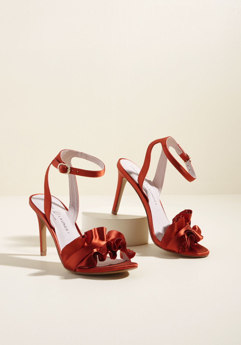 Jainey - These satin stilettos invite the world to see what your closest friends see