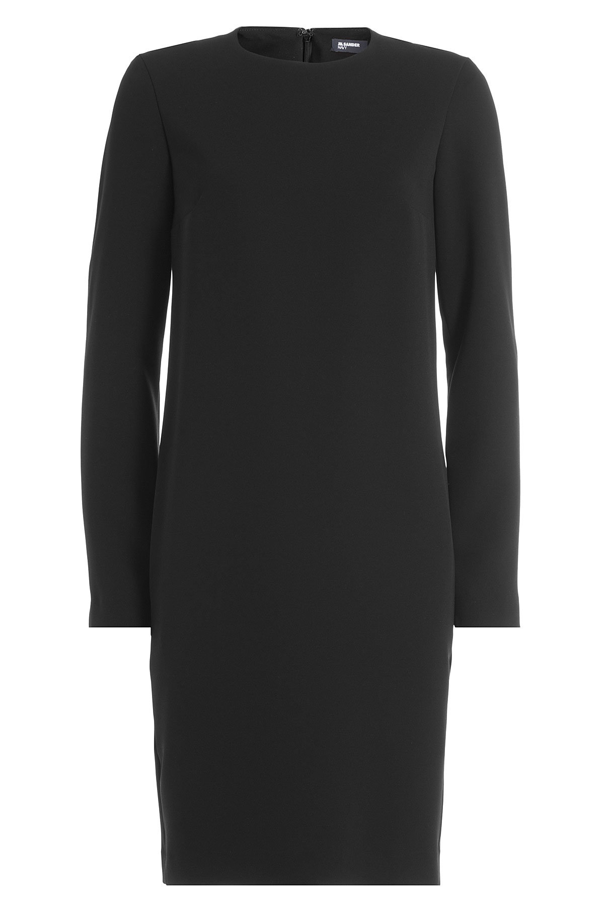 Jil Sander Navy - Crepe Long Sleeve Dress