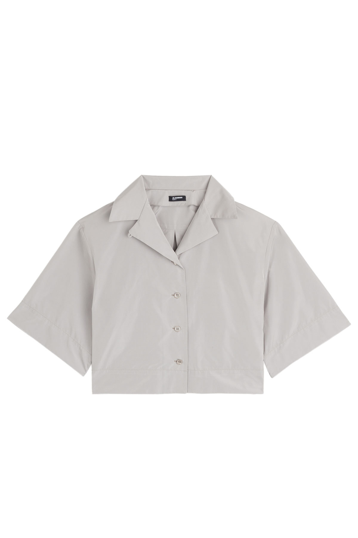 Elle Cropped Taffeta Blouse by Jil Sander Navy