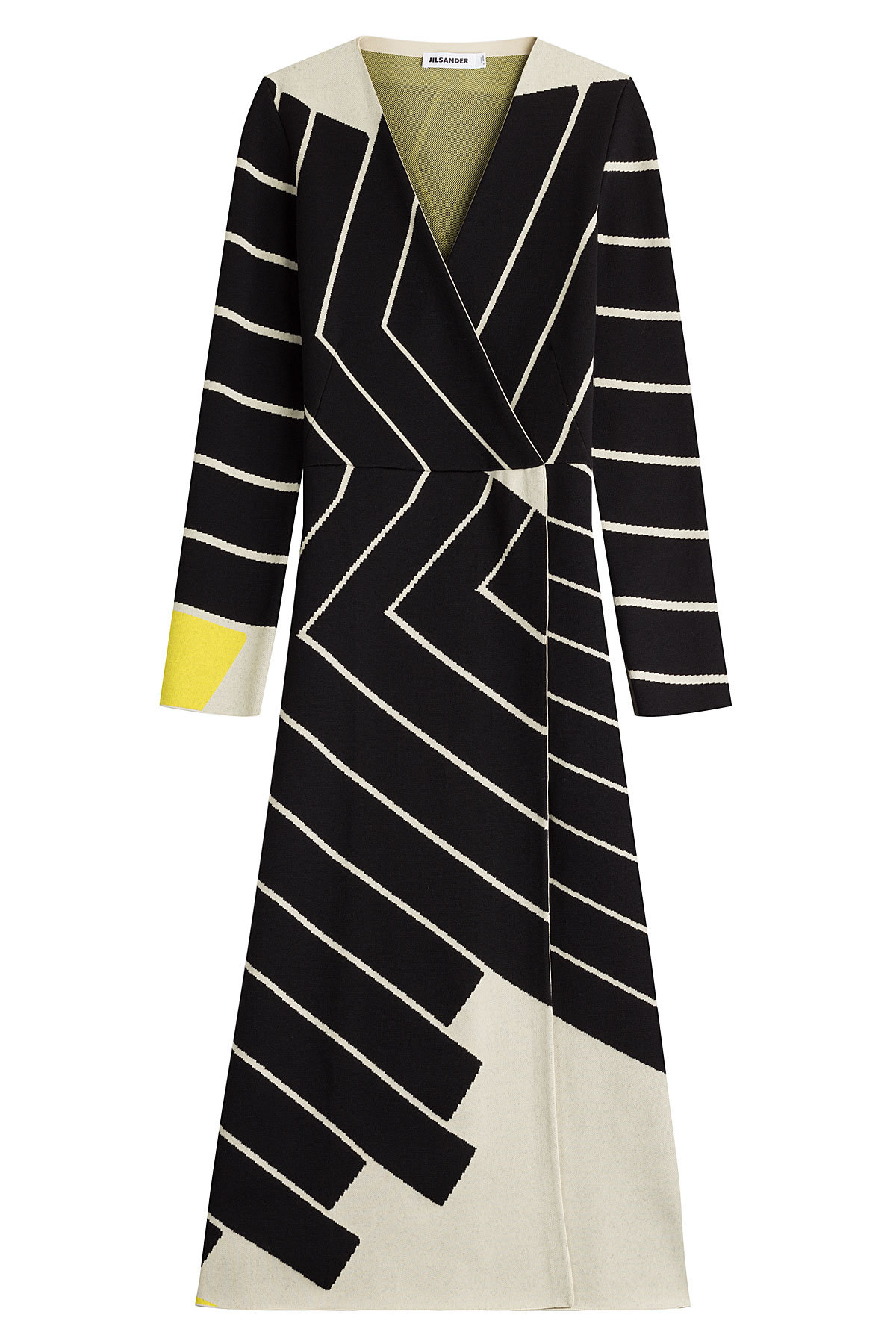 Jil Sander - Printed Dress with Fleece Wool