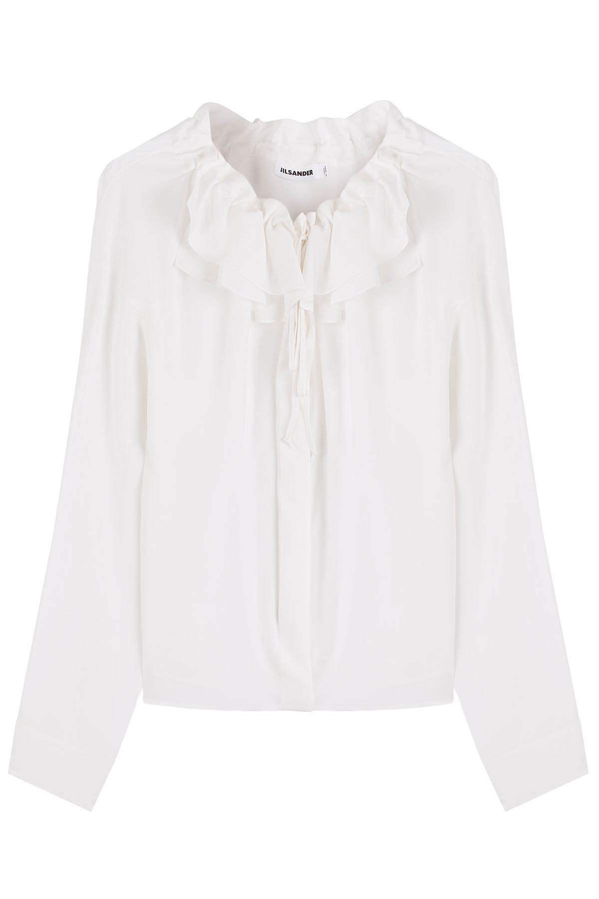 Jil Sander - Silk Shirt with Ruffled Collar