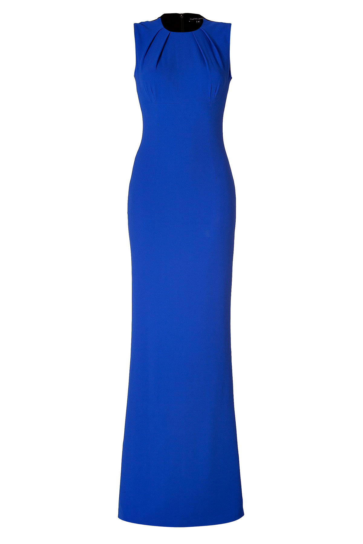 Jonathan Saunders - Jersey Sleeveless Lily Gown in Cobalt Blue/Black