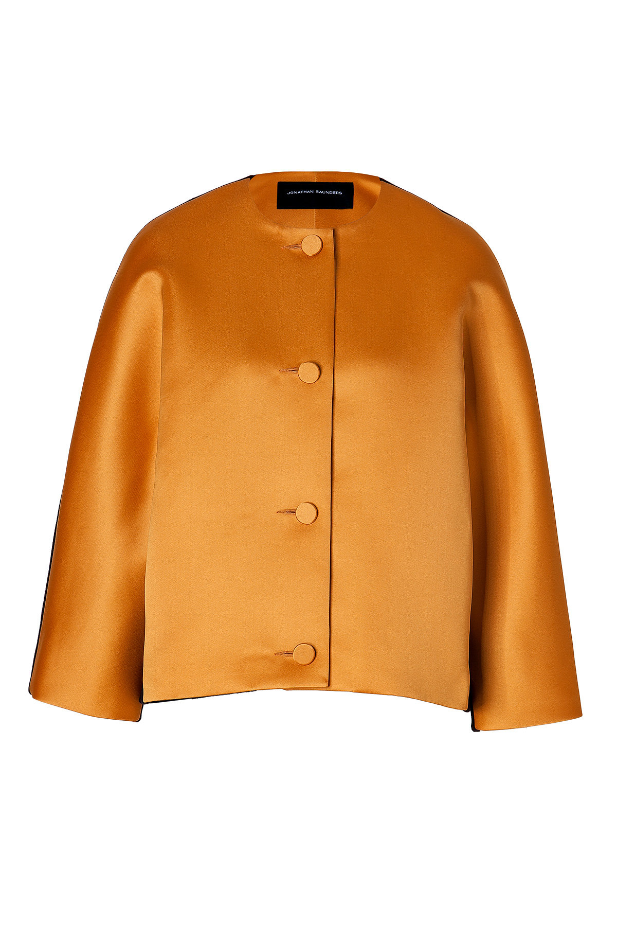 Jonathan Saunders - Satin/Wool Felt Jacket in Pink/Black