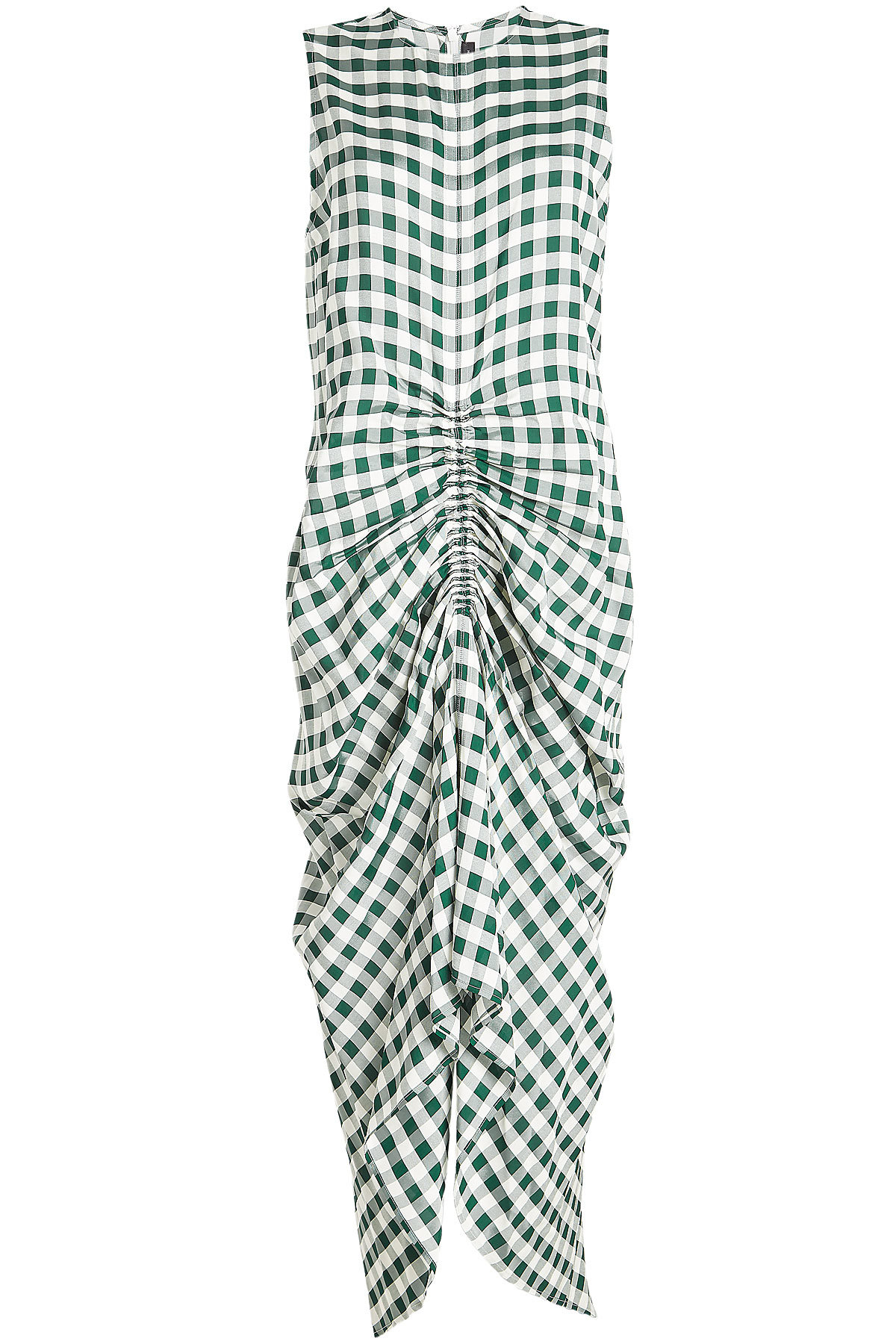Joseph - Printed Dress with Gathered Skirt