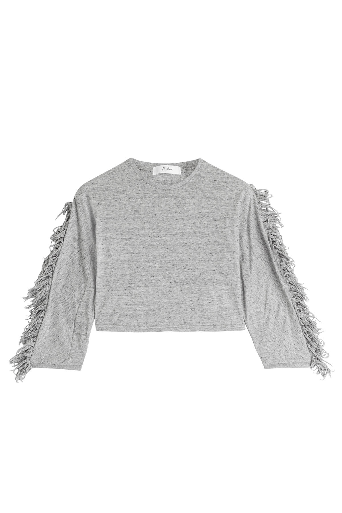 Cropped Cotton Top with Fringe by Julien David
