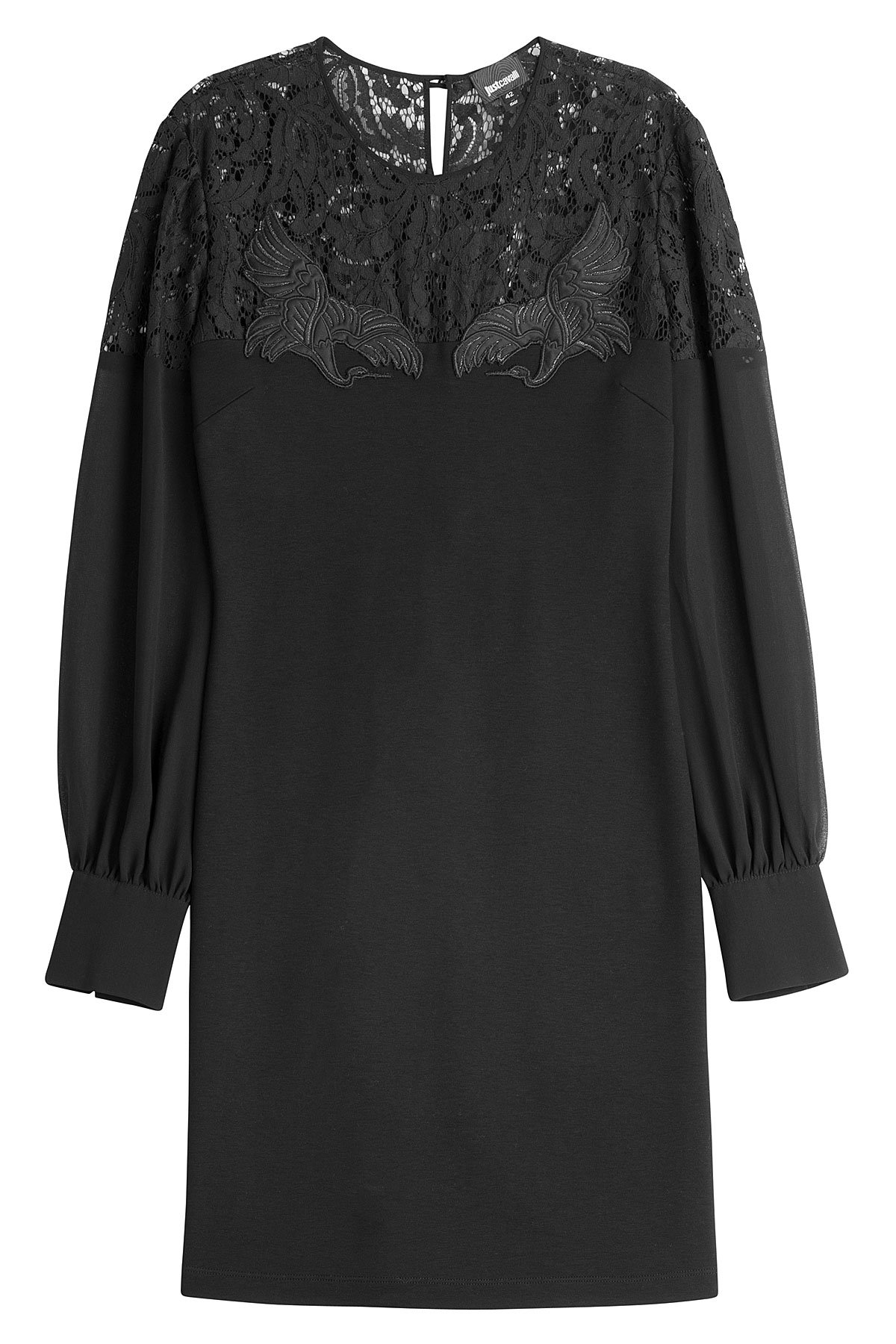 Lace Top Long Sleeve Dress by Just Cavalli
