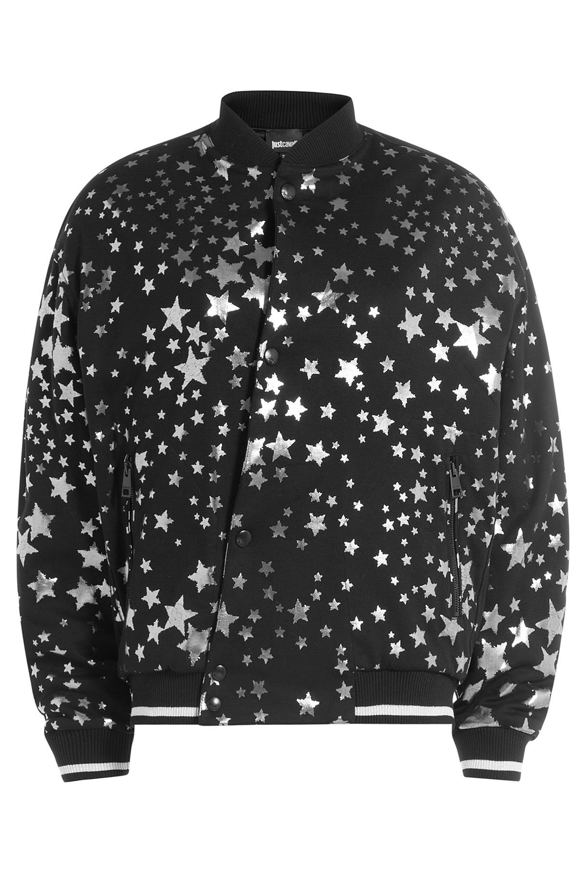 Printed Cotton Bomber Jacket by Just Cavalli
