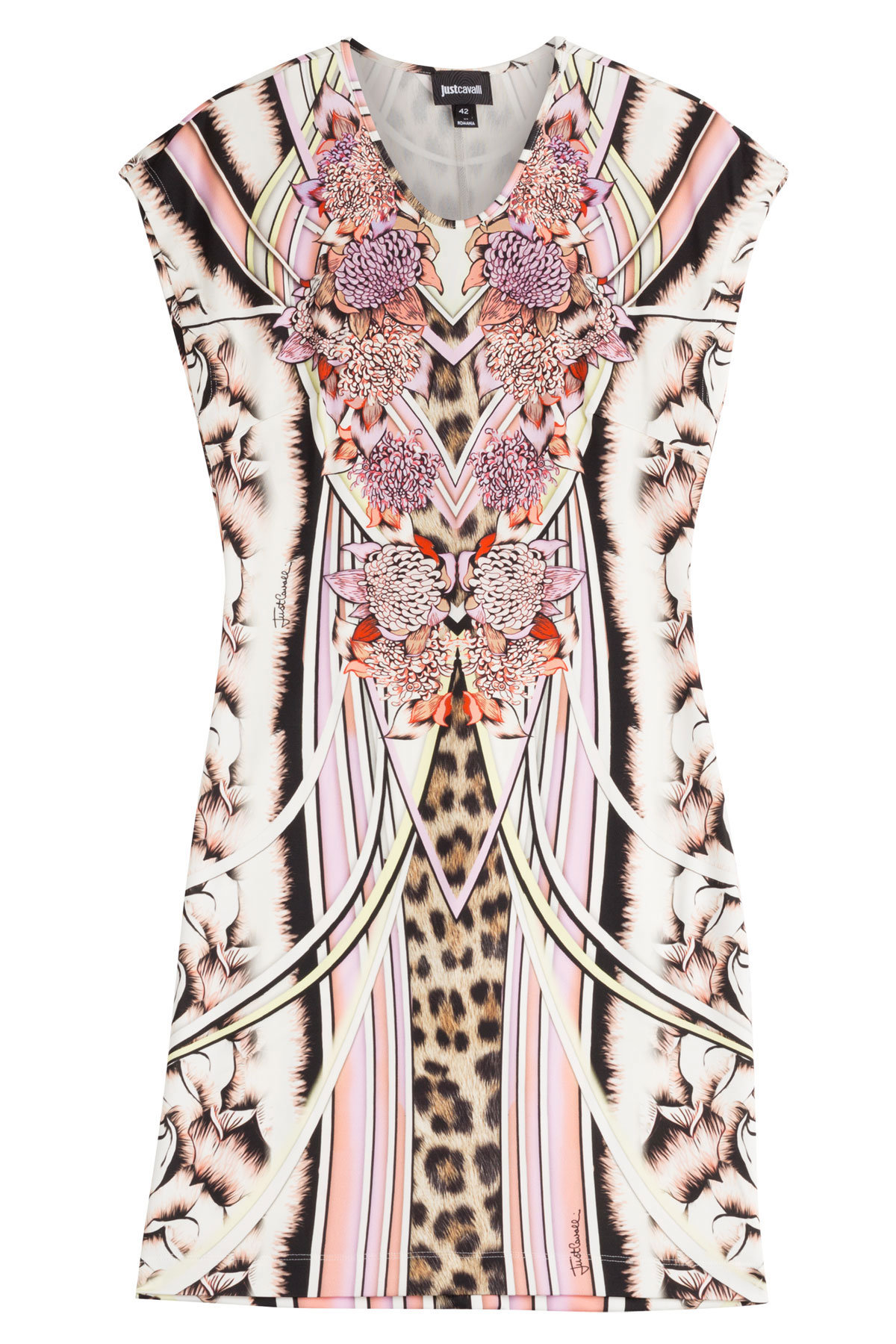 Printed Jersey Sheath Dress by Just Cavalli