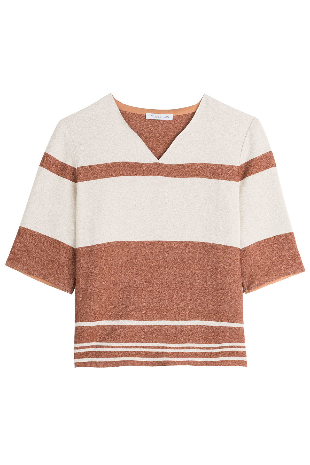 Striped Crepe Top by J.W. Anderson