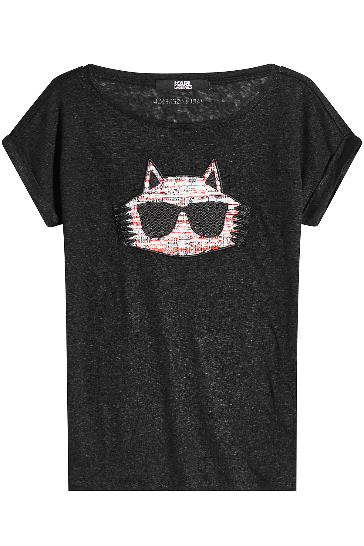 Karl Lagerfeld - Choupette Linen T-Shirt