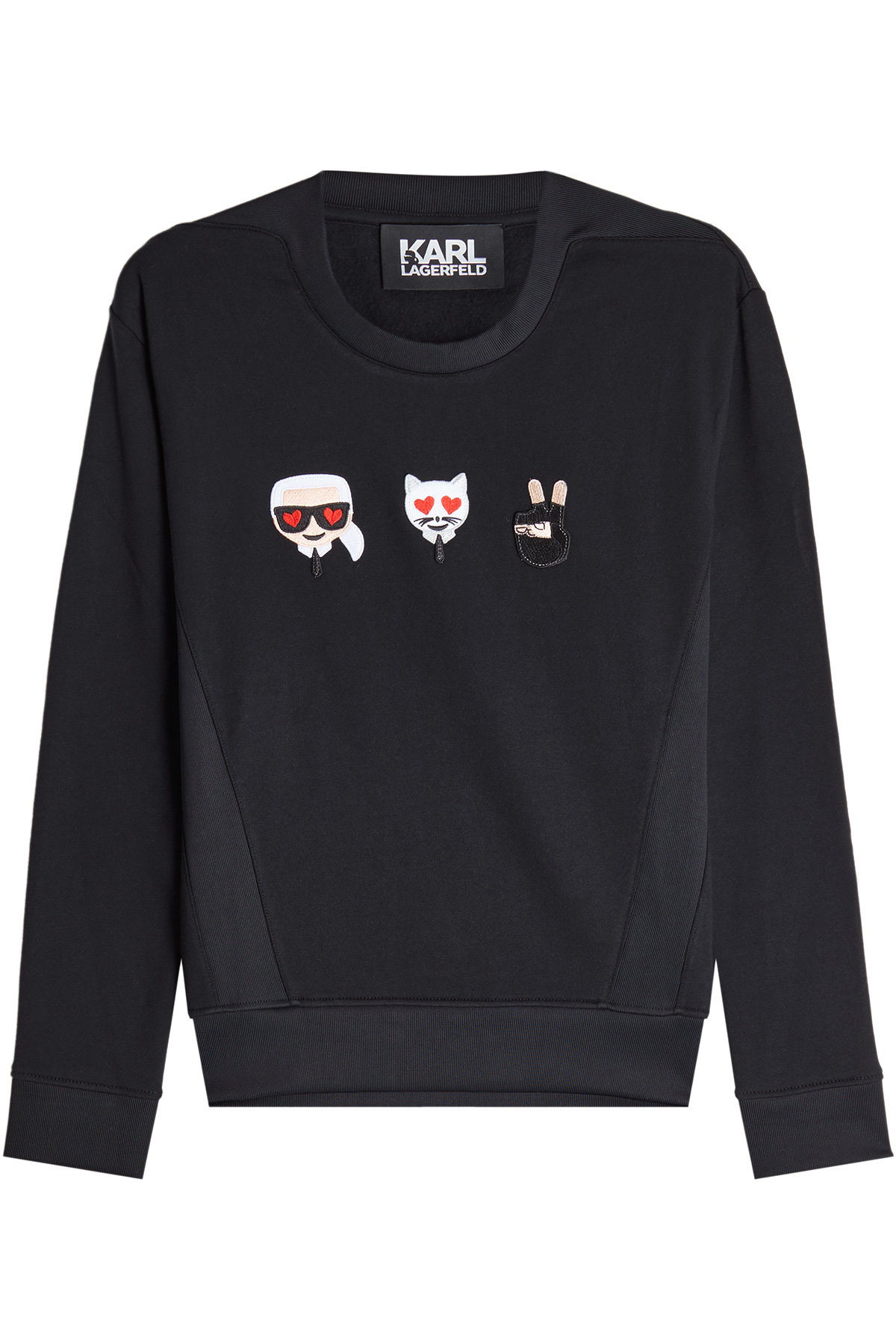 Karl Lagerfeld - Emoji Karl & Choupette Cotton Sweatshirt
