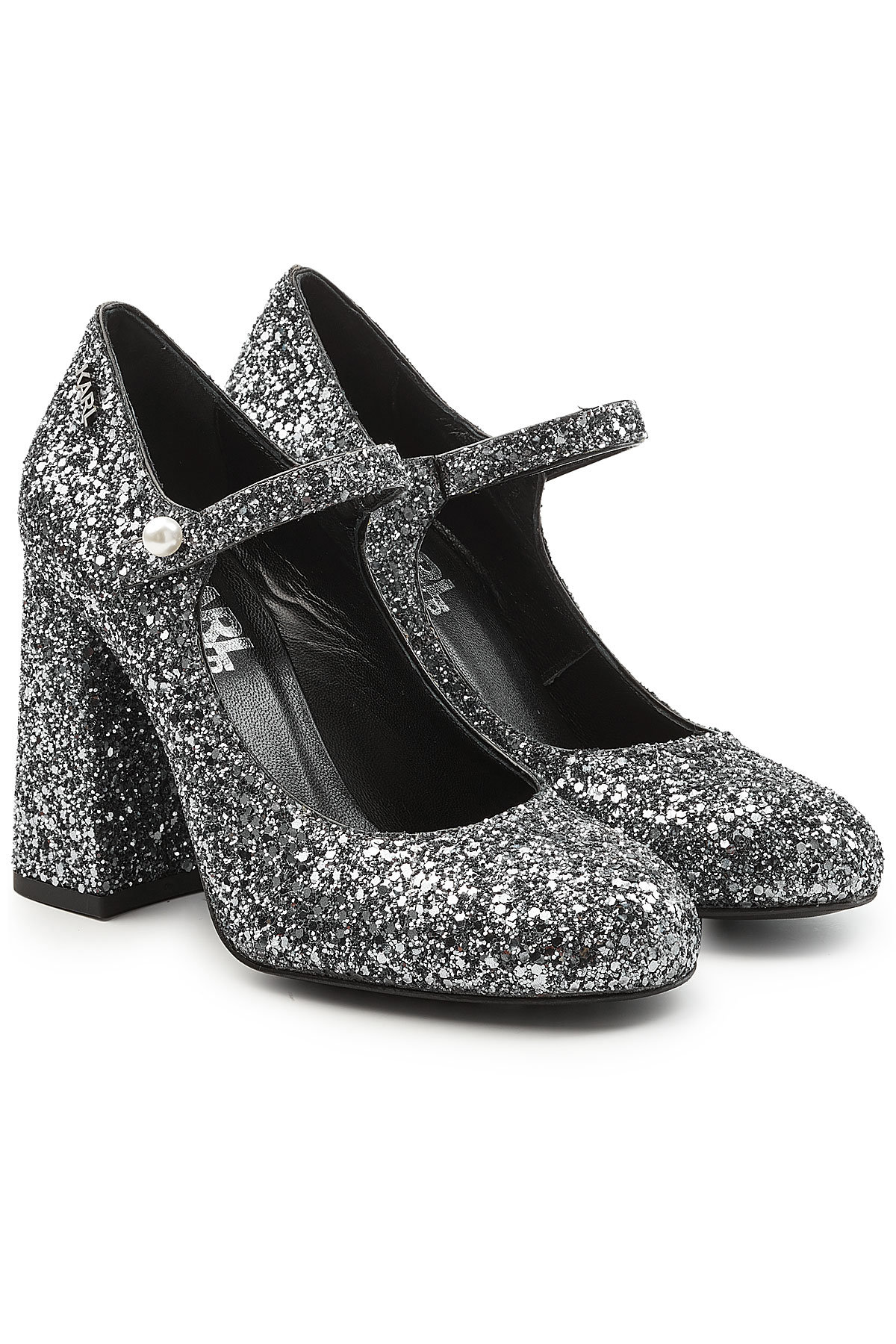 Karl Lagerfeld - Glitter Mary Jane Pumps