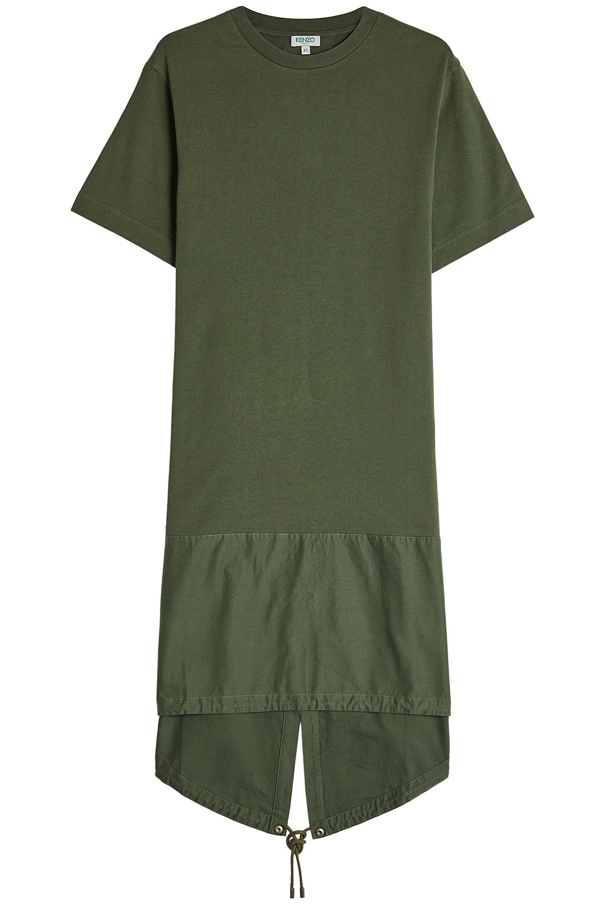 Kenzo - High-Low Dress with Drawstring