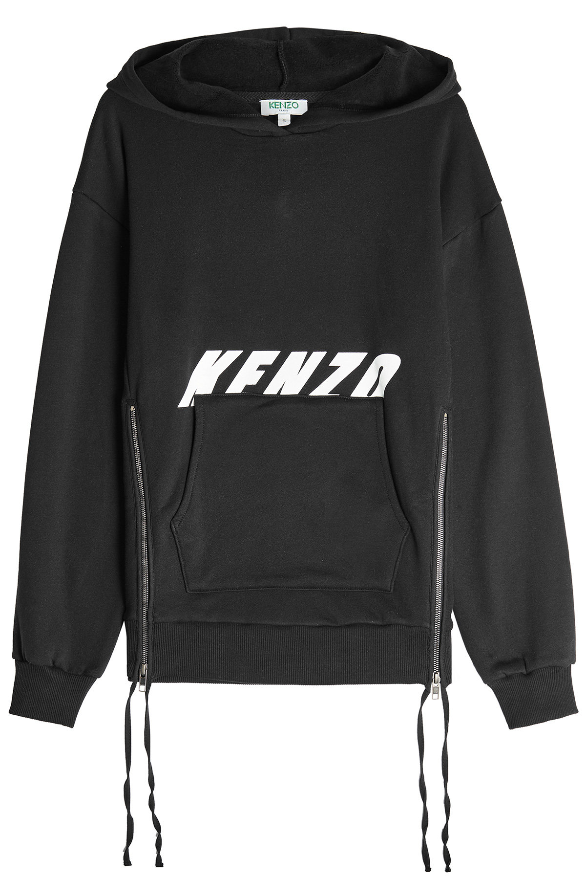 Kenzo - Printed Cotton Hoodie with Zippers