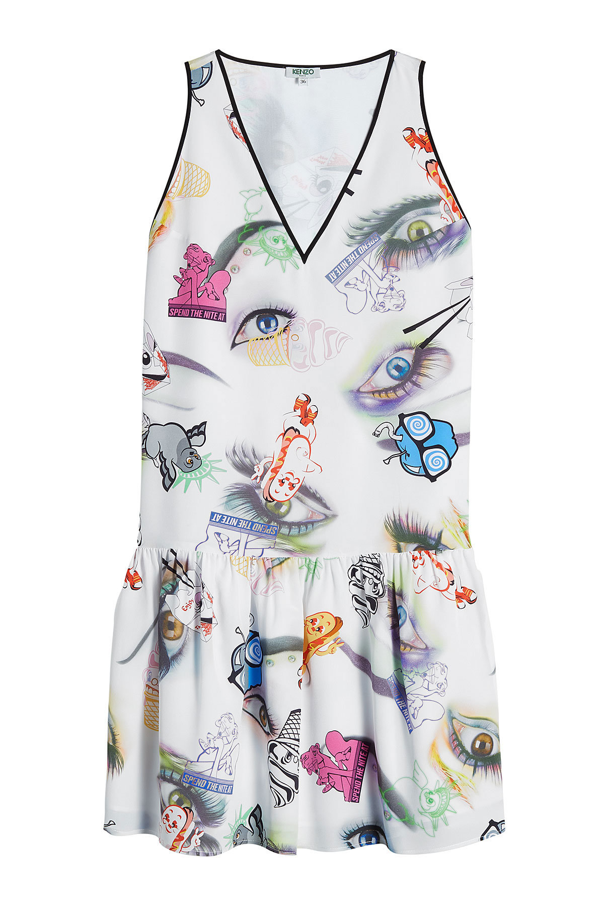 Kenzo - Printed Silk Shift Dress