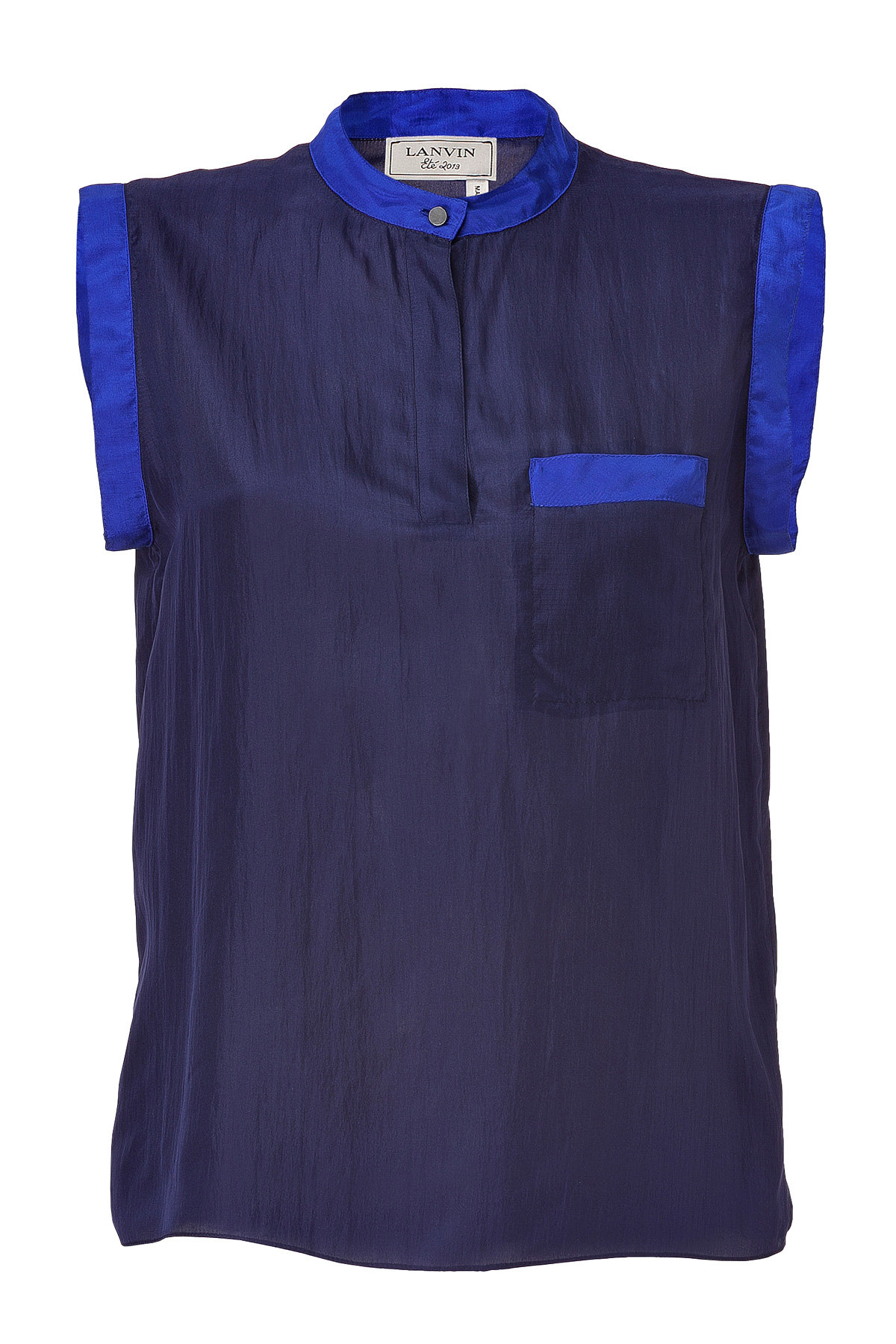 Lanvin - Purple-Violet/Royal Silk Top