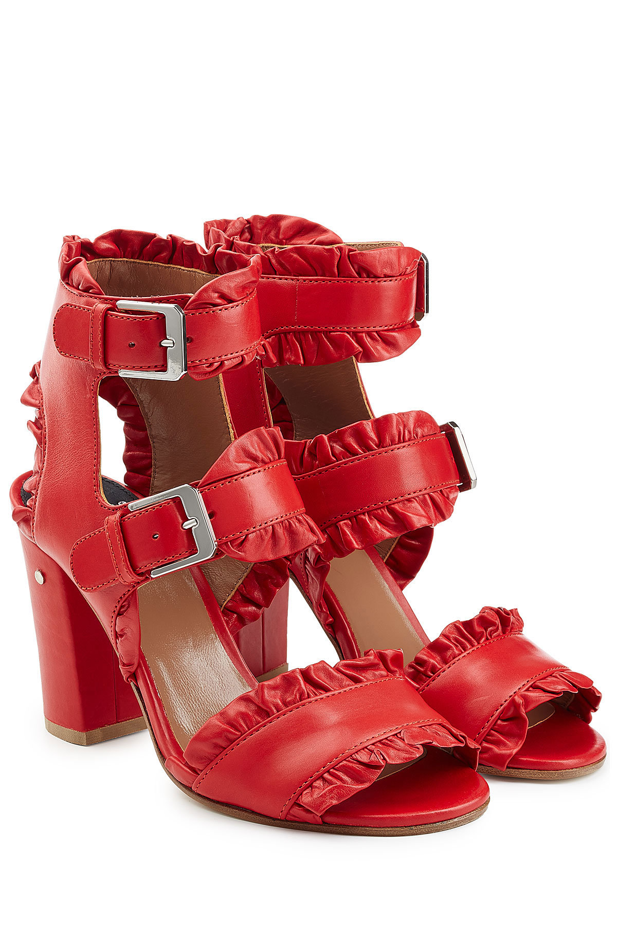 Laurence Dacade - Ruffled Leather Sandals