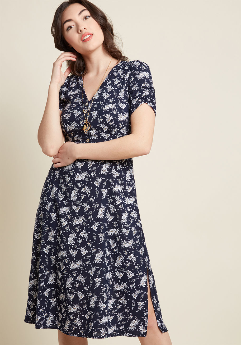 Louche Teatime Toast Midi Shirt Dress by Louche