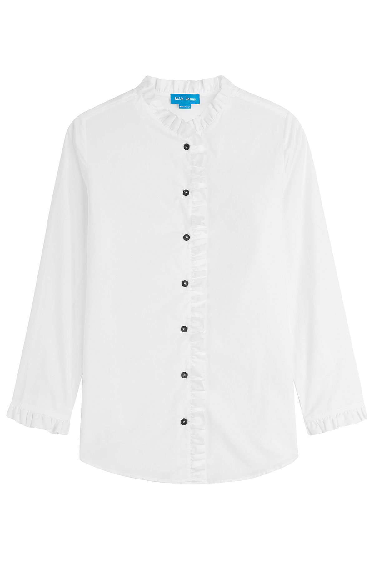 M i H - Cotton Shirt with Ruffle Collar