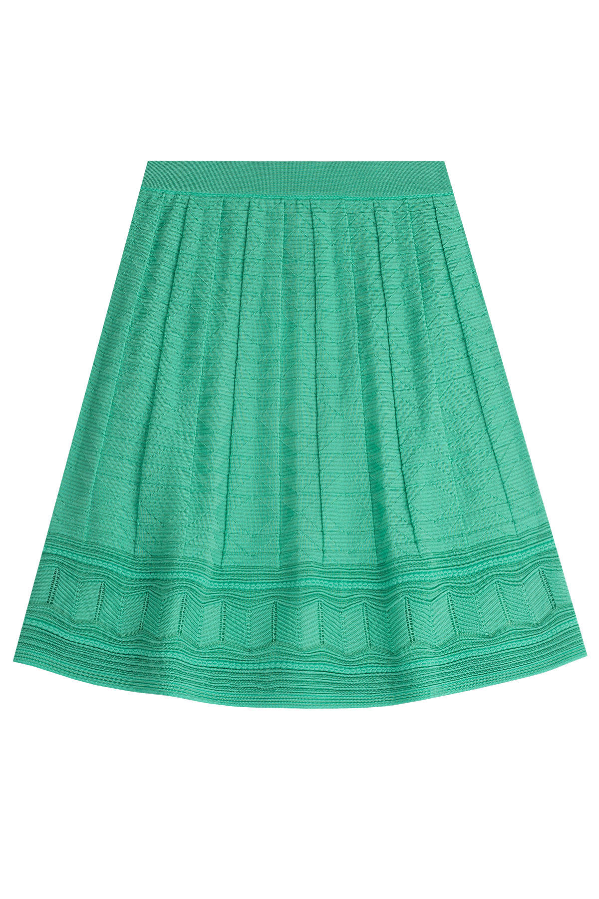 M Missoni - Flared Crochet Knit Skirt