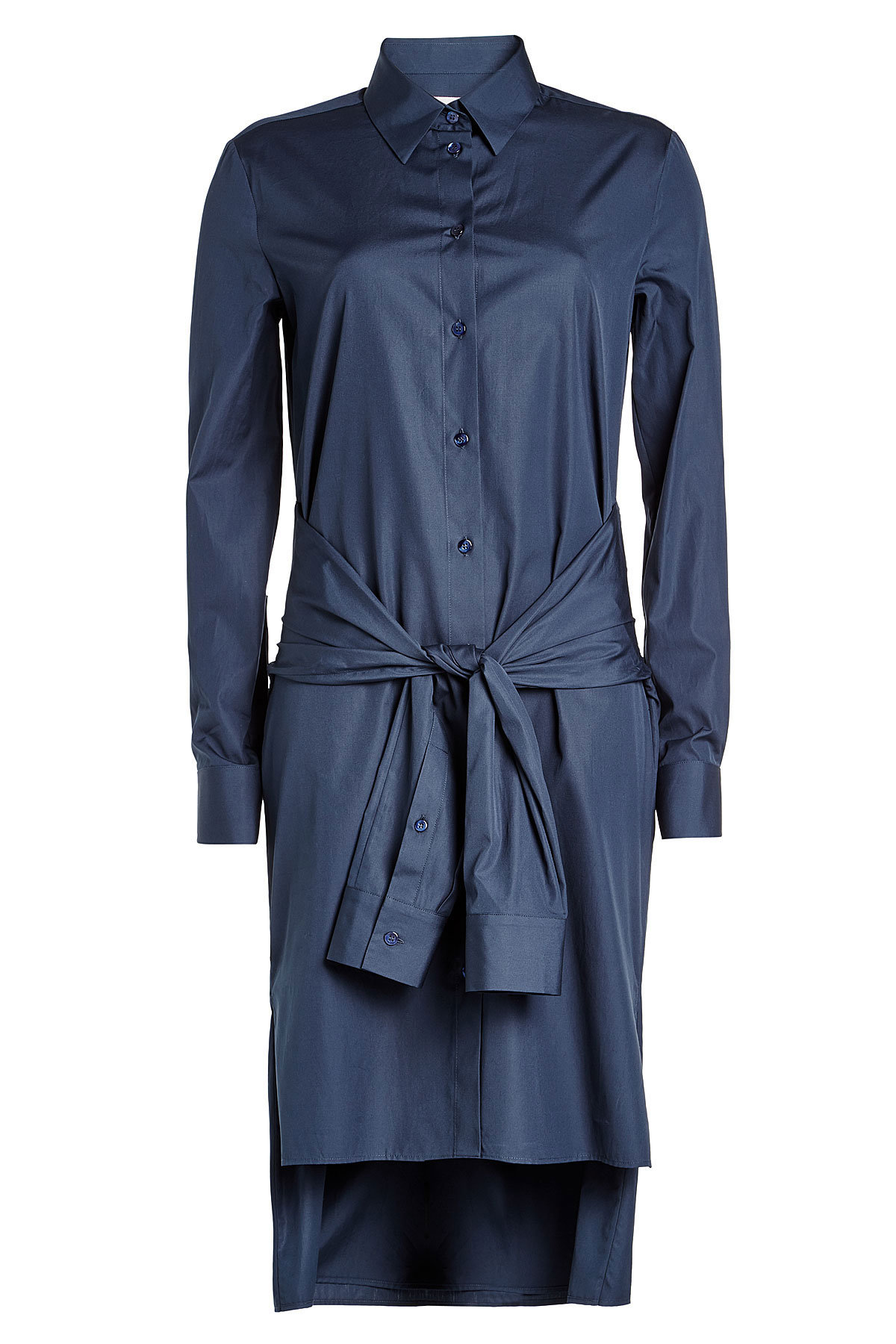 Maison Margiela - Cotton Shirt Dress with Knotted Waist